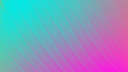 Diagonal lines blend turquoise pink hues creating gradient background. Suitable for modern branding, web design, or social media graphics.