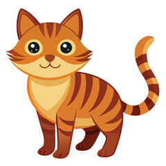 Cute and Colorful Cat Vector Image