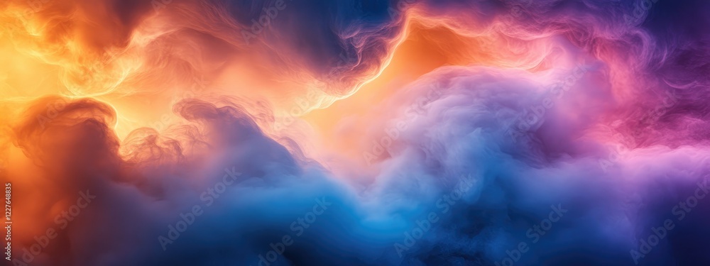 Aufkleber vibrant abstract cloud background with dramatic colors ideal for presentations or print featuring am
