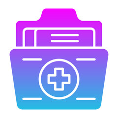 Obraz premium Medical file Icon
