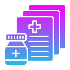 Fototapeta premium Prescription Icon