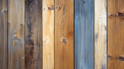 Fototapeta premium Natural Rustic Wood Planks Texture for Background in Various Wooden Hues
