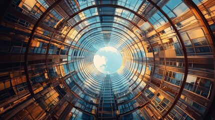 Circular Modern Architecture: A Stunning View of Glass and Steel