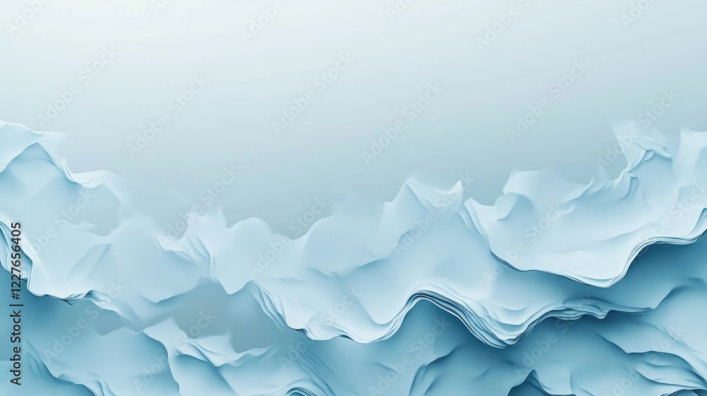Poster soft blue gradient background with textured layers ideal for minimalist design and copy space applic