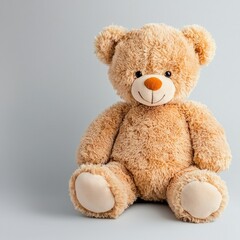 Obraz premium Soft and Cuddly Plush Bear Toy for Children, Perfect Gift for Birthdays and Special Occasions
