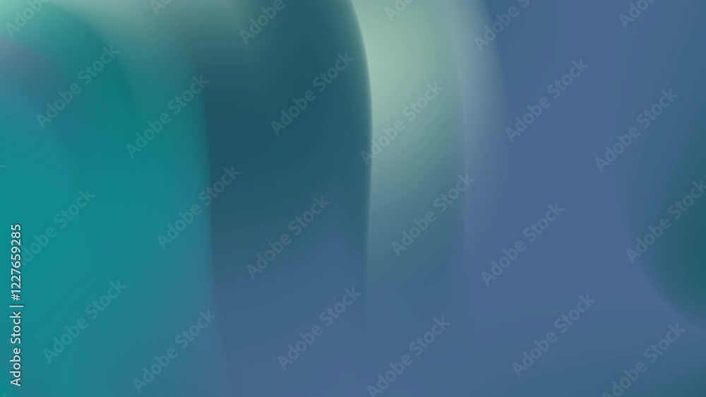 Poster abstract teal and blue gradient background video. smooth color transition creates a calming, serene 