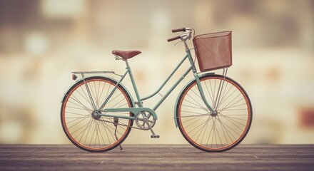 Fototapeta premium Bicycle Toy with Travel Basket HD Minimal Look