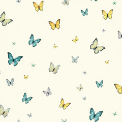 Fototapeta premium seamless pattern with butterflies