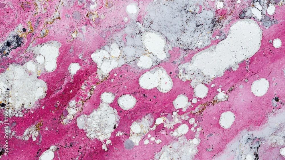 Poster elegant pink and white marble texture featuring unique spots ideal for backgrounds and design projec