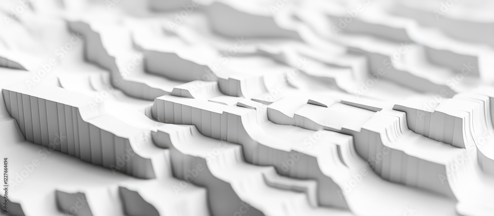 Poster monochromatic topographic map with detailed squares and lines ideal for text overlay and design proj
