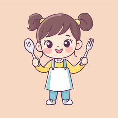 Cute Fairy Girl vector illustration 