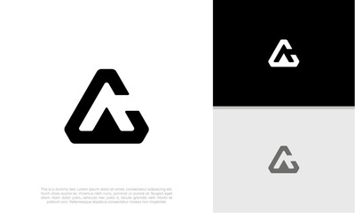 Initials AC. CA logo design. Initial Letter Logo.	