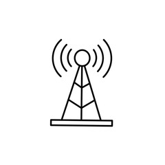 Network and communication tower icons vector illustration.