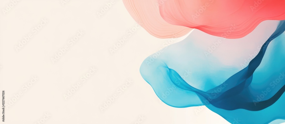 Poster elegant abstract presentation background with flowing colors and ample empty space for text suitable