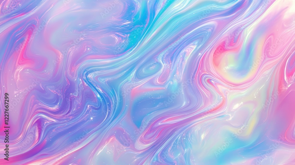 Aufkleber holographic gradient background with vibrant colors and blurred effect ideal for abstract designs an