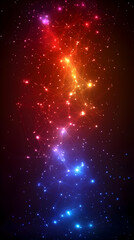 Fototapeta premium Cosmic Nebula, vibrant swirl, dark space, background, design