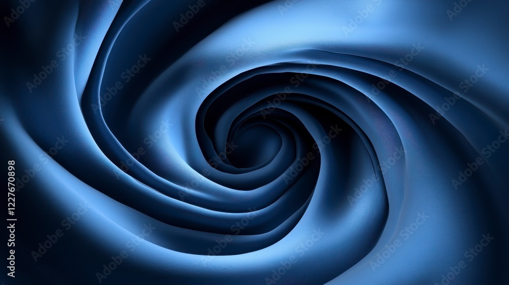 Poster abstract swirling vortex in shades of blue, creating a dynamic and hypnotic visual effect. the textu