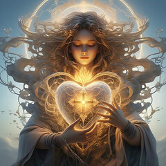 Divine Hands Cradle Sacred Love