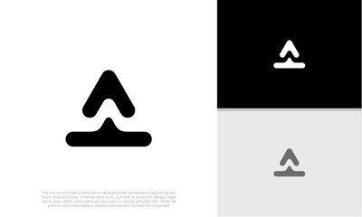 Initials A logo design. Initial Letter Logo.	