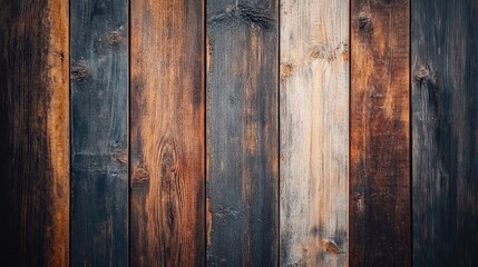 Naklejka premium Rustic Wood Paneling Background with Varied Textures for Interior Design and Creative Projects