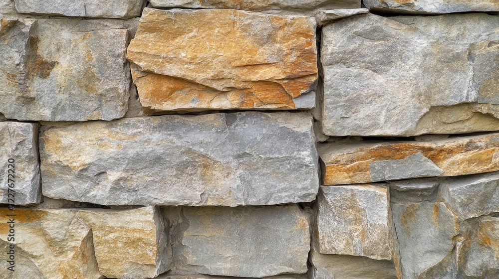 Poster natural stone wall texture showcasing unique grain patterns and earthy color variations for architec