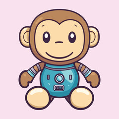 Monkey Robot vector illustration 