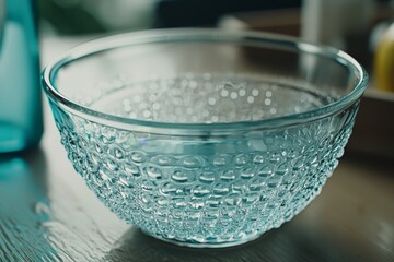 Water blue gel balls, polymer gel, silica gel, balls of blue hydrogel, crystal liquid ball with reflection, texture background, close up macro, soapsuds background with air bubbles