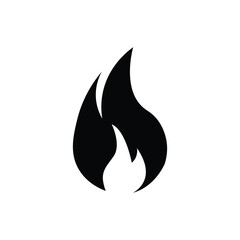 Fire icon design template. Vector icon.