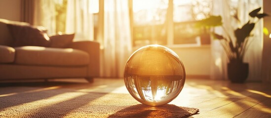 Joyful family bonding in sunlit living room with toddler, creating a warm and inviting atmosphere, perfect for personal or promotional use.