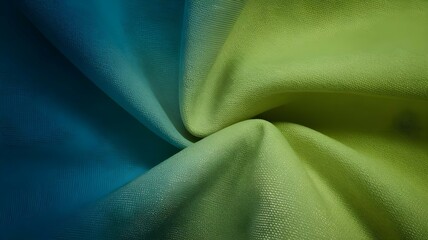 Abstract Blue and Green Digital Fabric Texture - High-Resolution Fluid Wave Background for Modern Design and Aesthetic Wallpapers