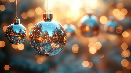Christmas balls hanging on an out of focus background 4k --ar 16:9 --stylize 750 --v 6.1 Job ID: 2c3b09a9-10ad-48bb-bf2b-babc9a5a8b5f