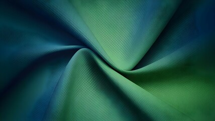 Abstract Blue and Green Digital Fabric Texture - High-Resolution Fluid Wave Background for Modern Design and Aesthetic Wallpapers