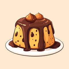 Pastry Cake Food Vector illustration 