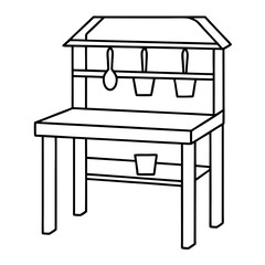 vector illustration of a piano