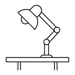 vector illustration of a lamp