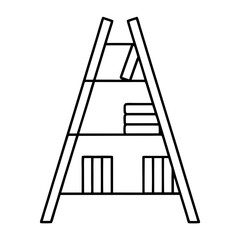 ladder isolated on white