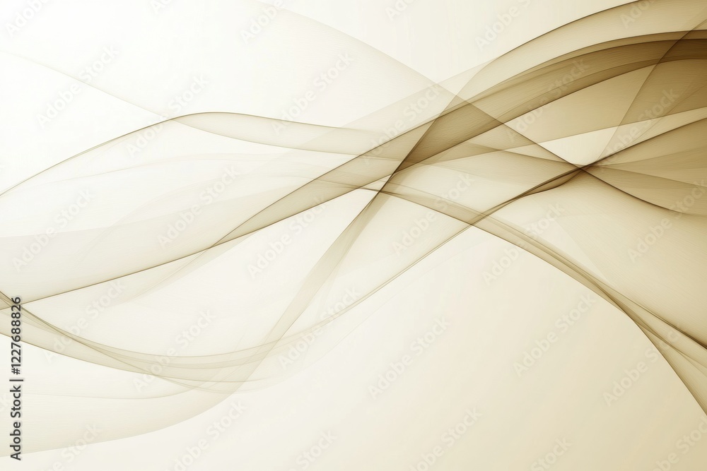 Poster flowing abstract waves create a soft and calming background in subtle earth tones and gradients. gen