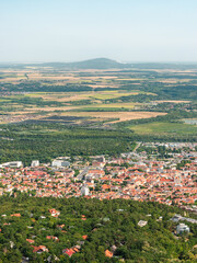 View of P&eacute;cs from the TV tower on sunny summer day.