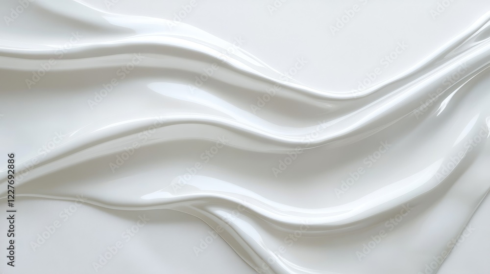 Aufkleber textured white surface with flowing waves on a clean vertical background showcasing a polished and m