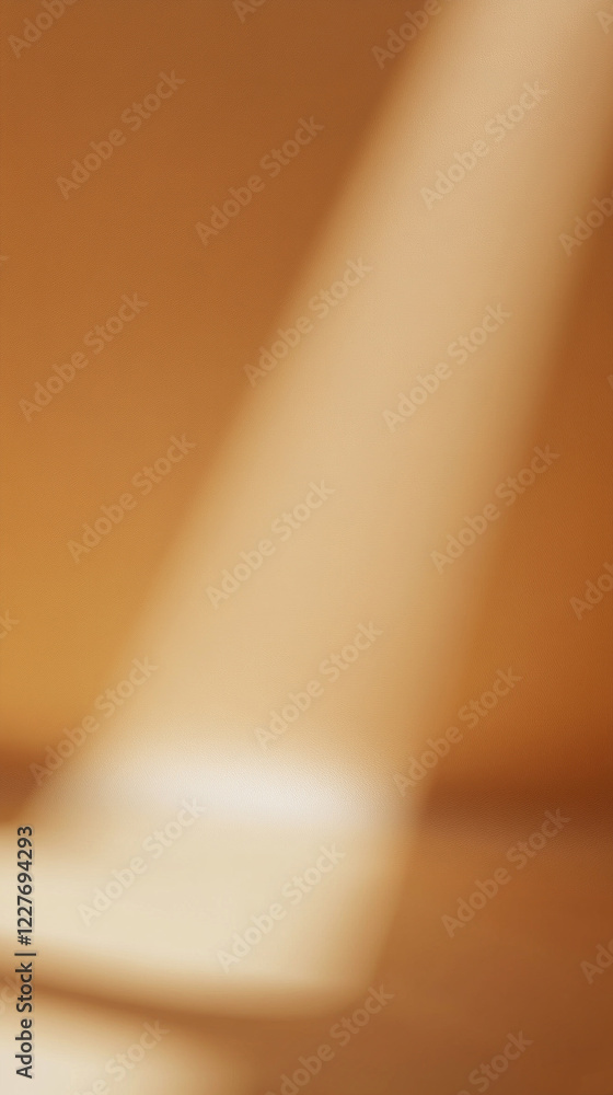 Poster golden gradients blend seamlessly in a serene setting, where soft rays of light dance gracefully, ev