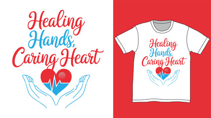 Heart nurse t shirt design