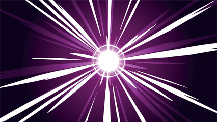 Bright cosmic energy burst with neon purple rays and a glowing center, radiating power and intensity. Ideal for sci-fi, futuristic, and abstract energy designs
