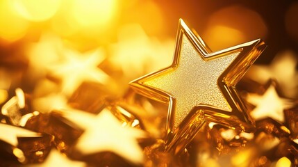 Celebrating excellence in real estate with golden star awards symbolizing success and achievement in the industry
