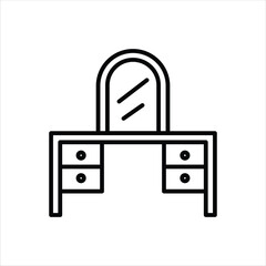 Vanity Line Icons Design Elements Illustration