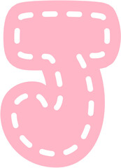 Stitch Font Letter J