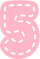 Stitch Font Number 5