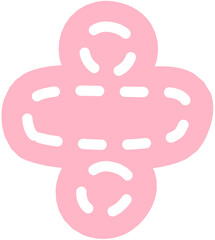 Stitch Font Divide Symbol Sign 