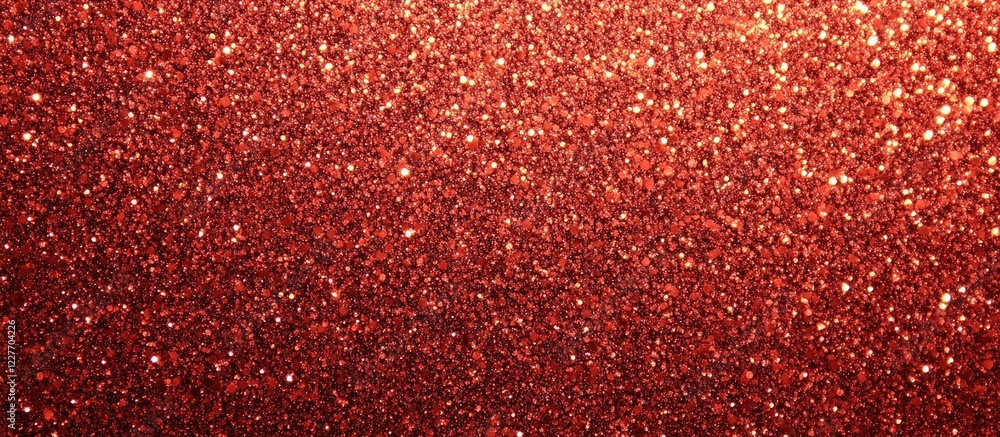 Aufkleber red glitter sparkle bokeh background with shimmering lights ideal for festive designs and text overl