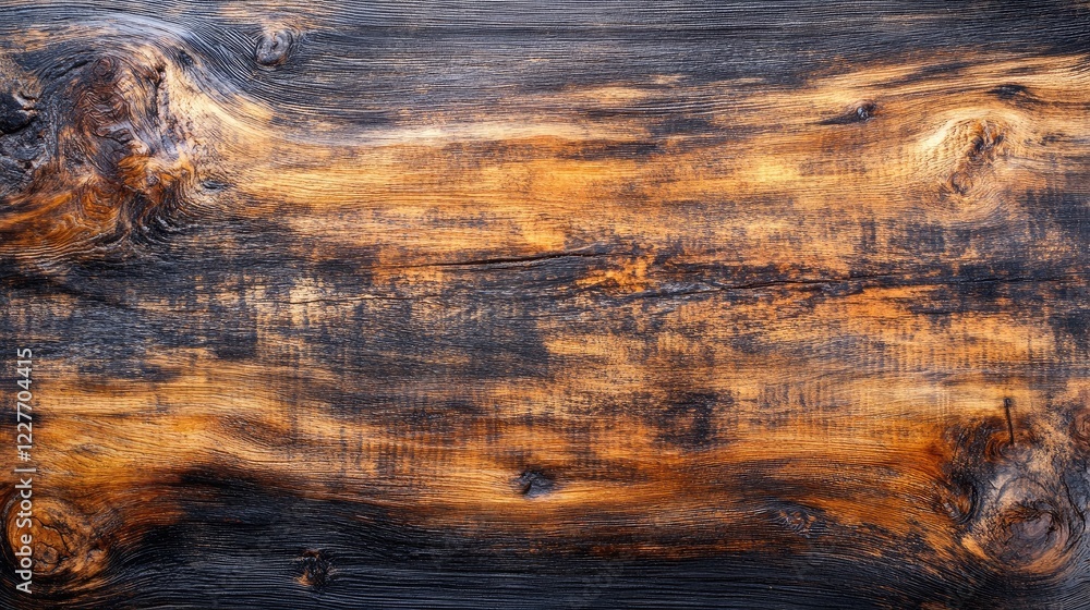 Aufkleber Aged Wooden Tabletop Texture Ideal for Backgrounds Marketing Presentations and Product Displays with Ample Copy Space for Customization