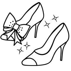 black and white shoes